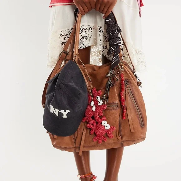 FREE PEOPLE WE THE FREE EMERSON TOTE Saddle NEW - Picture 9 of 13